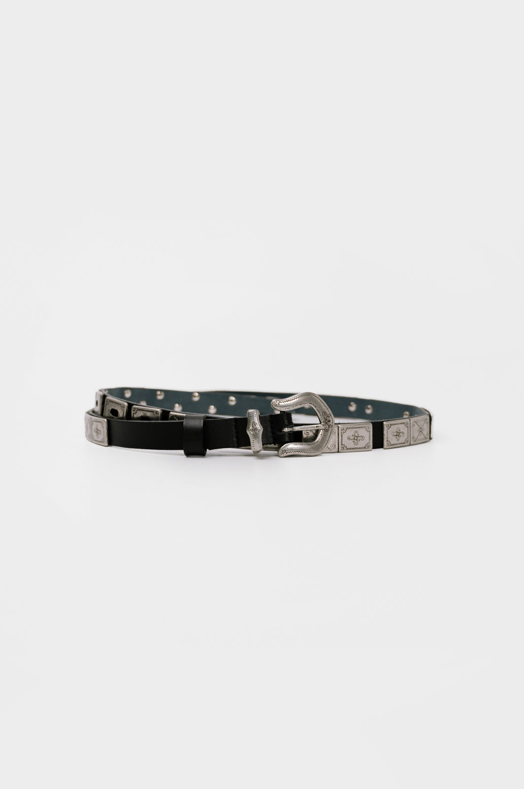 LEATHER TWIST AMARA ΜΑΥΡΗ ΑΣΗΜΙ ΑΓΚΡΑΦΑ ΖΩΝΗ