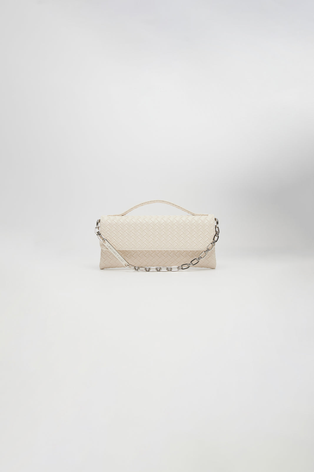 LEATHER TWIST JACKIE MINI ΕΚΡΟΥ ΤΣΑΝΤΑ
