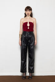 MALLORY DOLLY BORDEAUX TOP