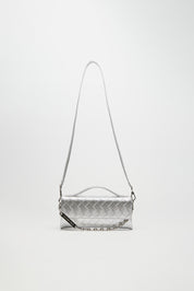 LEATHER TWIST JACKIE MINI ΑΣΗΜΙ ΤΣΑΝΤΑ