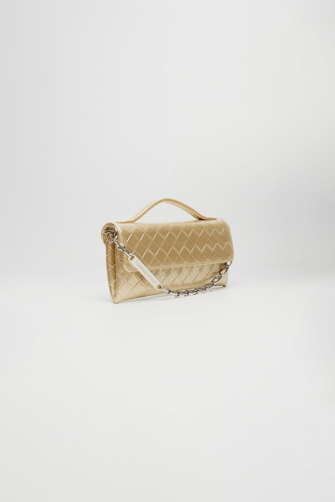 LEATHER TWIST JACKIE MINI ΧΡΥΣΗ ΤΣΑΝΤΑ