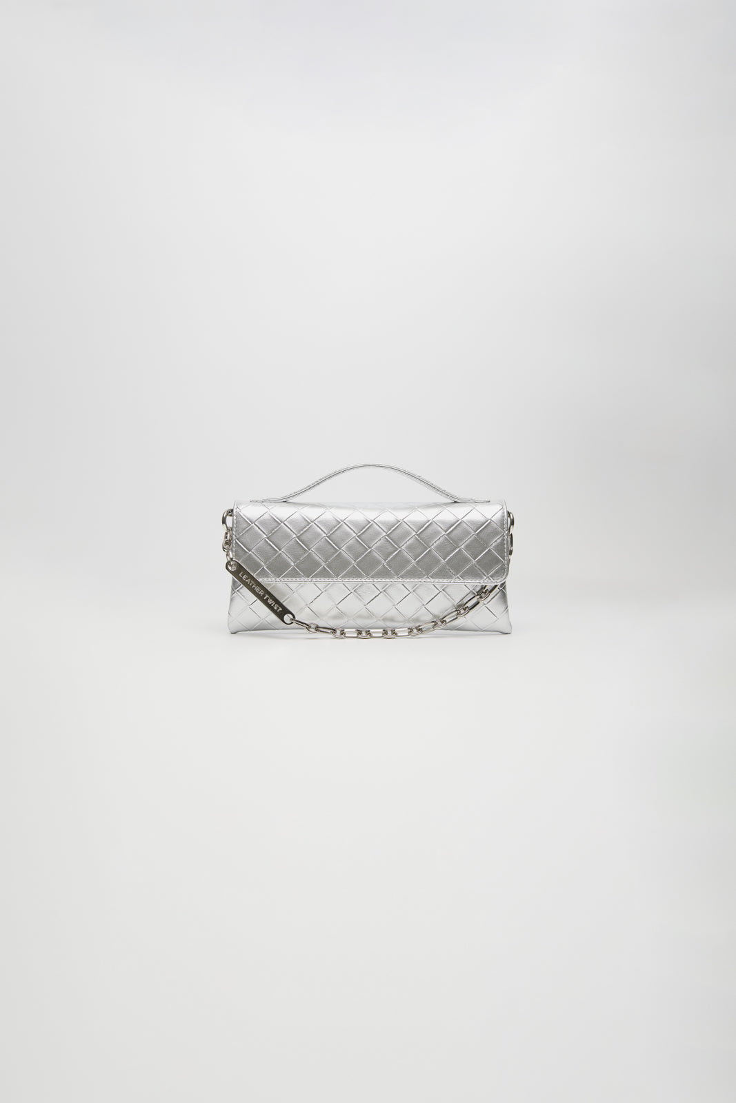 LEATHER TWIST JACKIE MINI ΑΣΗΜΙ ΤΣΑΝΤΑ