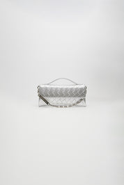 LEATHER TWIST JACKIE MINI ΑΣΗΜΙ ΤΣΑΝΤΑ
