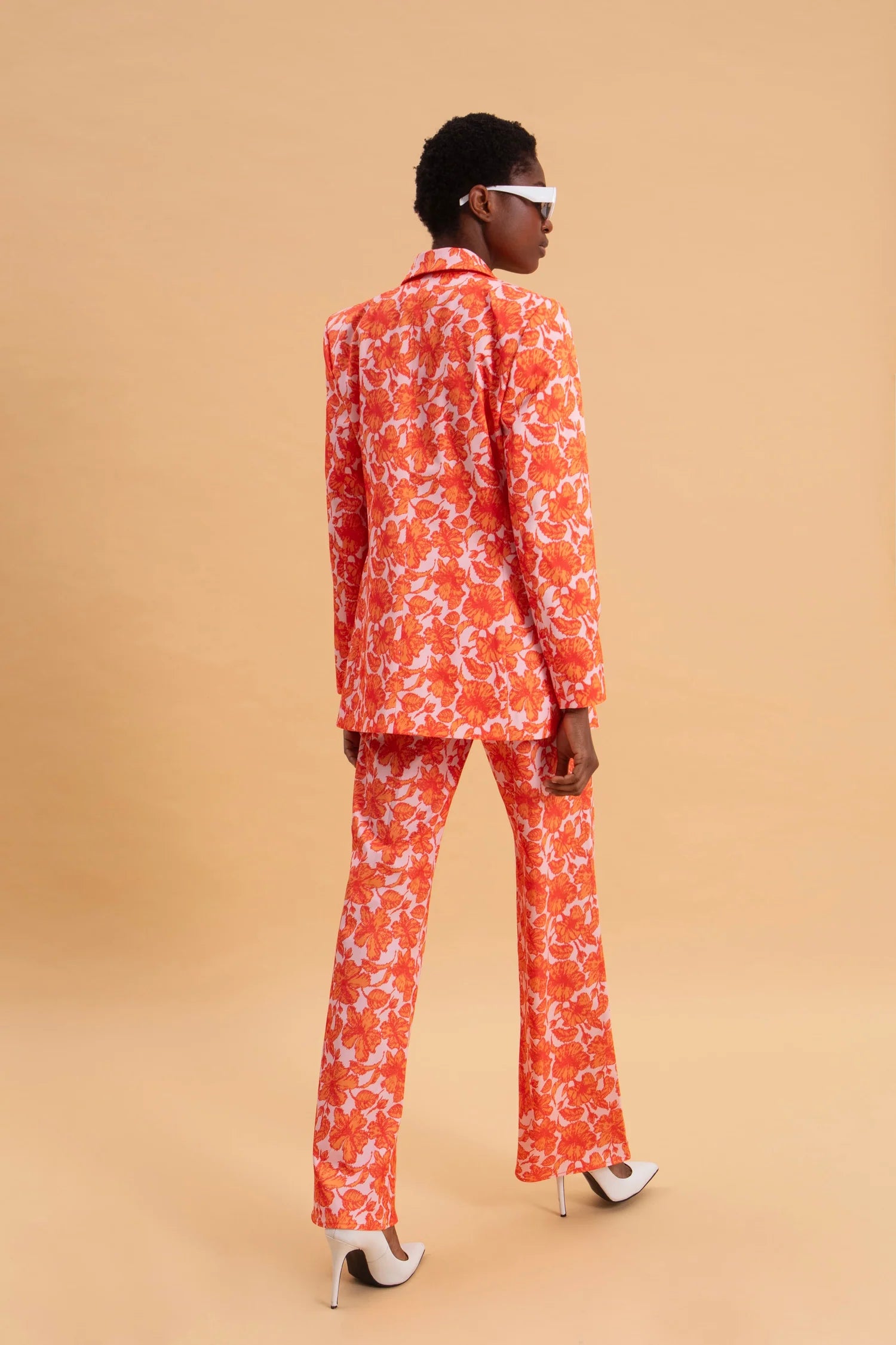CORAL HIBISCUS 100% COTTON PANTS