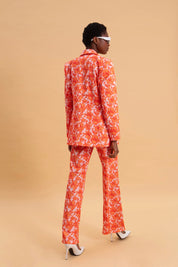 CORAL HIBISCUS 100% COTTON PANTS