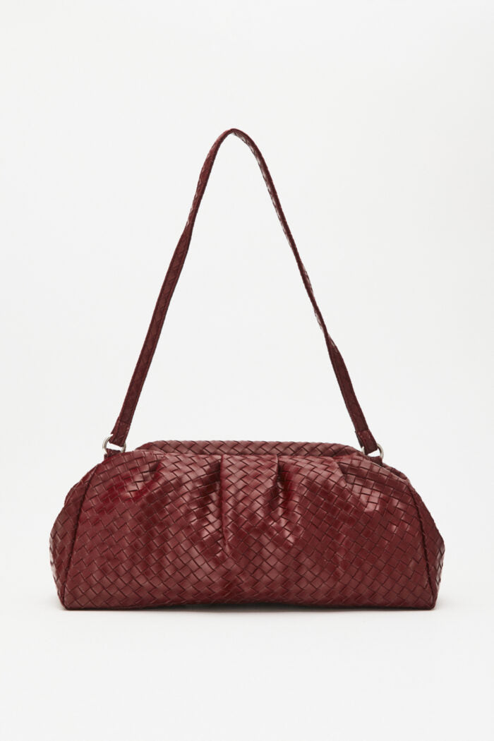 DIMI TEXTURED BORDEAUX BAG