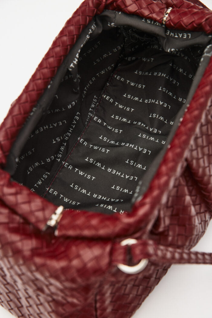 DIMI TEXTURED BORDEAUX BAG