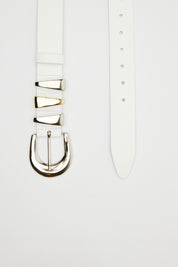 LEATHER TWIST TRIPTYCH ΛΕΥΚΗ ΖΩΝΗ