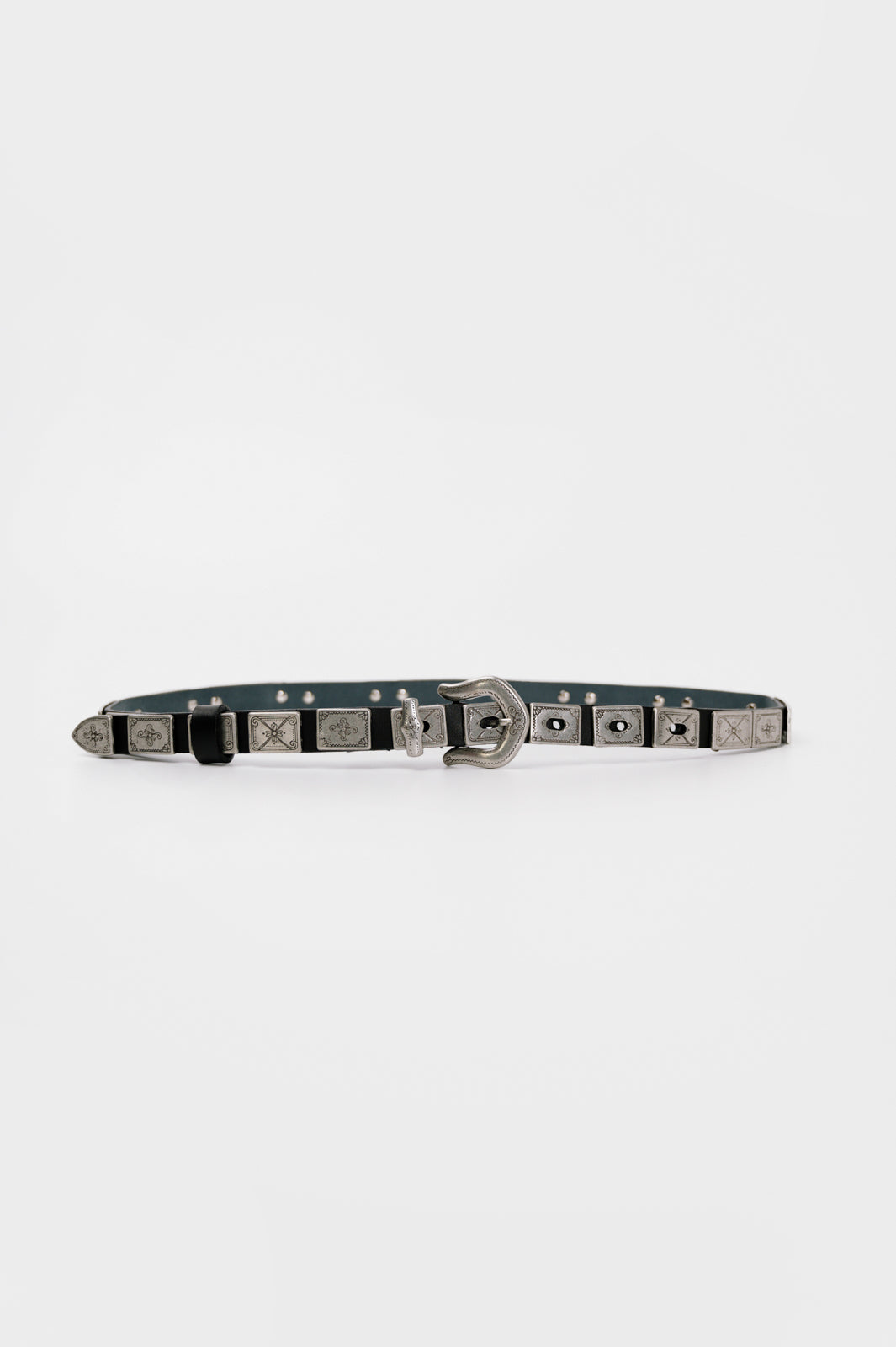 LEATHER TWIST AMARA ΜΑΥΡΗ ΑΣΗΜΙ ΑΓΚΡΑΦΑ ΖΩΝΗ
