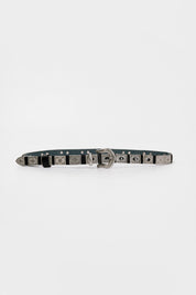 LEATHER TWIST AMARA ΜΑΥΡΗ ΑΣΗΜΙ ΑΓΚΡΑΦΑ ΖΩΝΗ