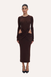 CASANDRA MARRONE DRESS
