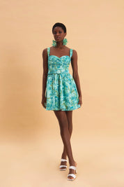EVELEYA BOTANICAL BREEZE MINI 100% COTTON DRESS