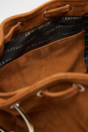 LEATHER TWIST ARIA LARGE SUEDE ΤΑΜΠΑ ΤΣΑΝΤΑ