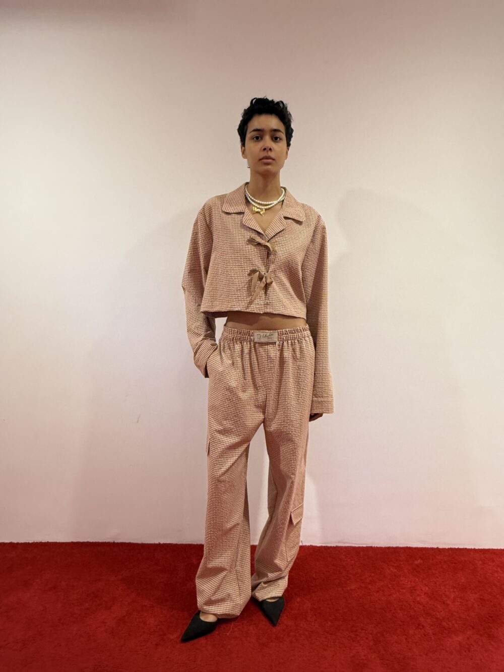 MILK WHITE CARGO PANTS