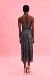 EVELEYA MYSTIC FOREST MIDI SEQUINED DRESS