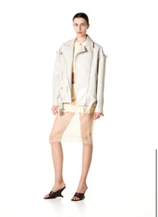 FAUX LEATHER UNISEX BIKER JACKET