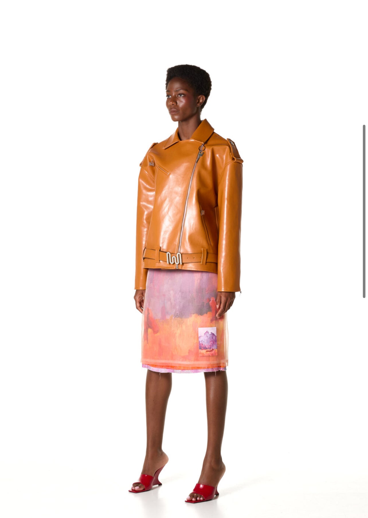 FAUX LEATHER UNISEX BIKER JACKET