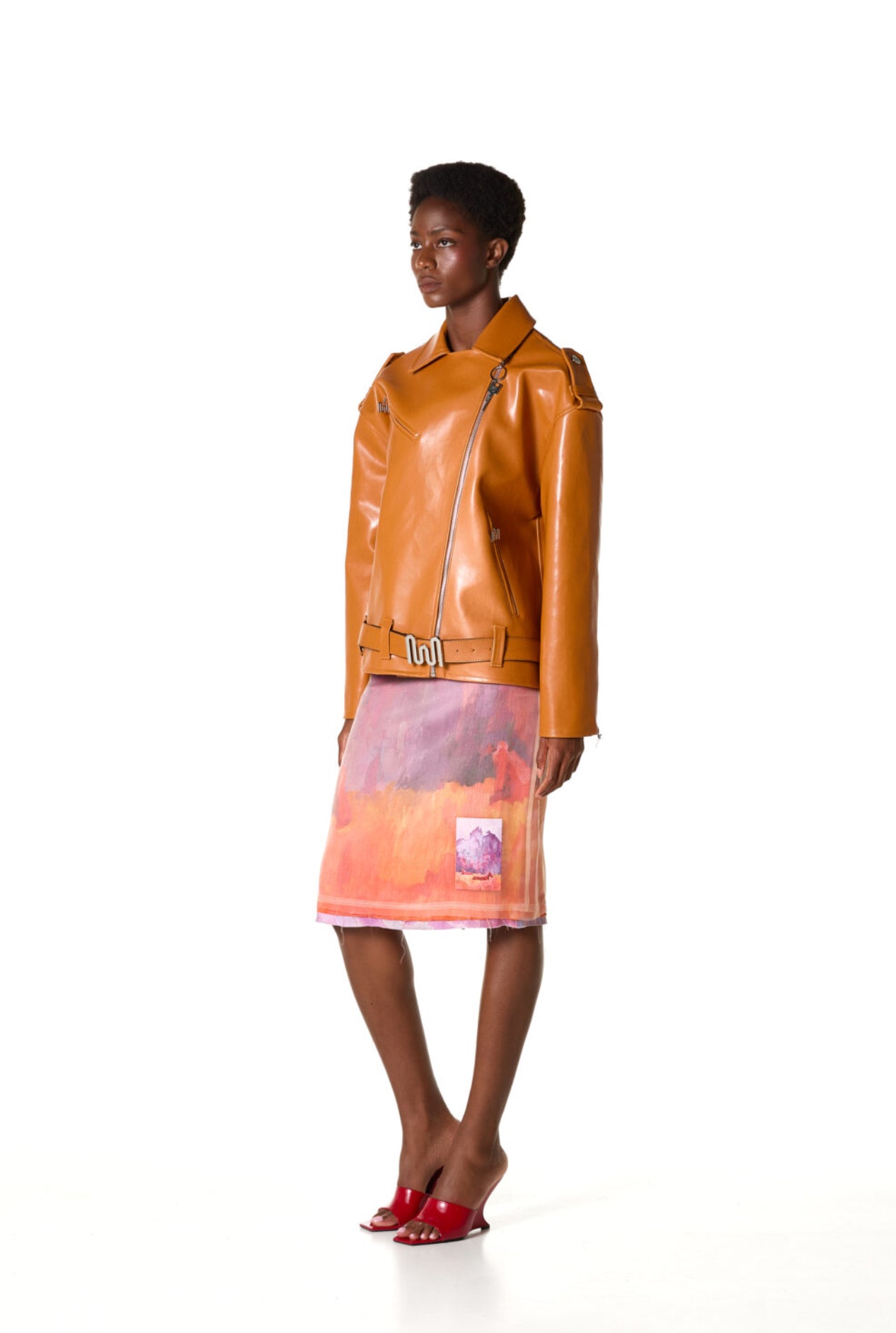 FAUX LEATHER UNISEX BIKER JACKET