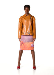 FAUX LEATHER UNISEX BIKER JACKET