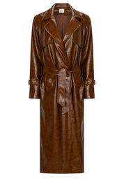 LA CHAINE INSOMNIA TRENCH COAT BROWN