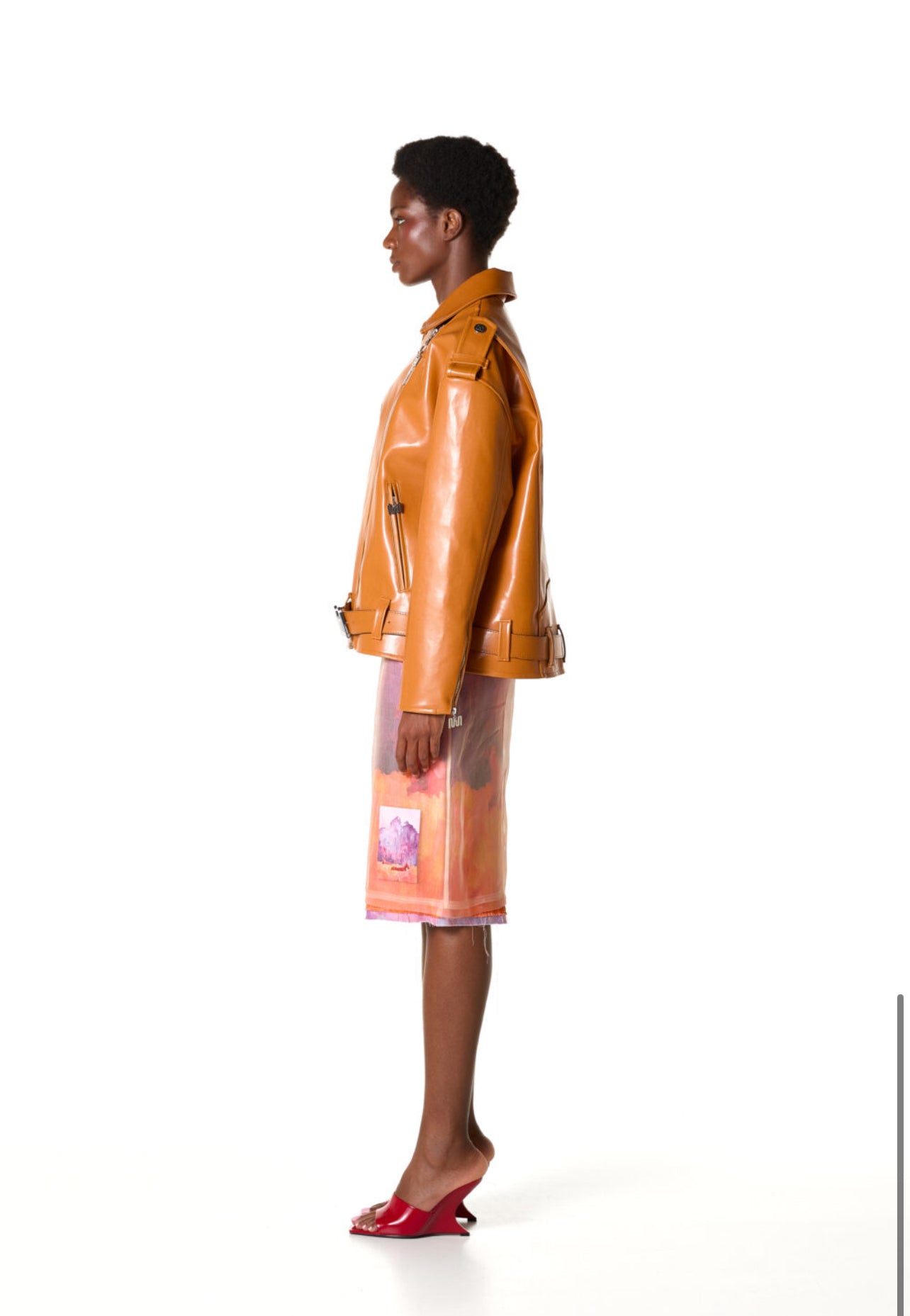 FAUX LEATHER UNISEX BIKER JACKET