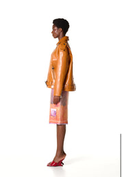 FAUX LEATHER UNISEX BIKER JACKET