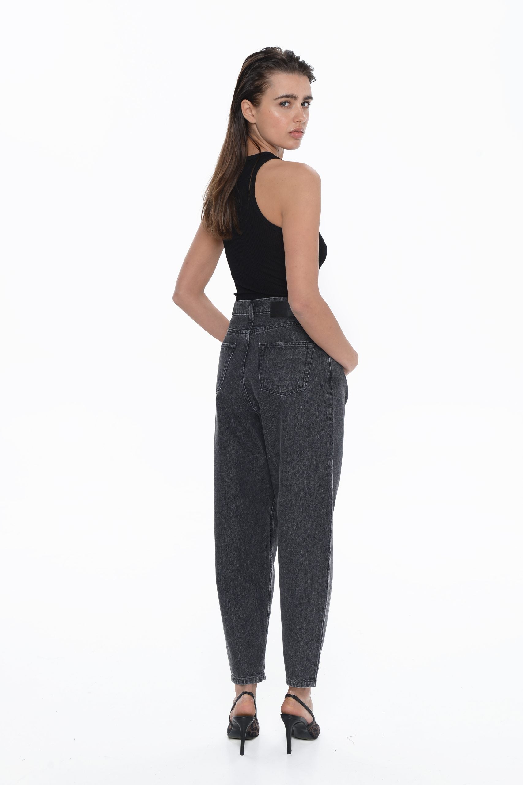 Lima Slouchy Stone Black