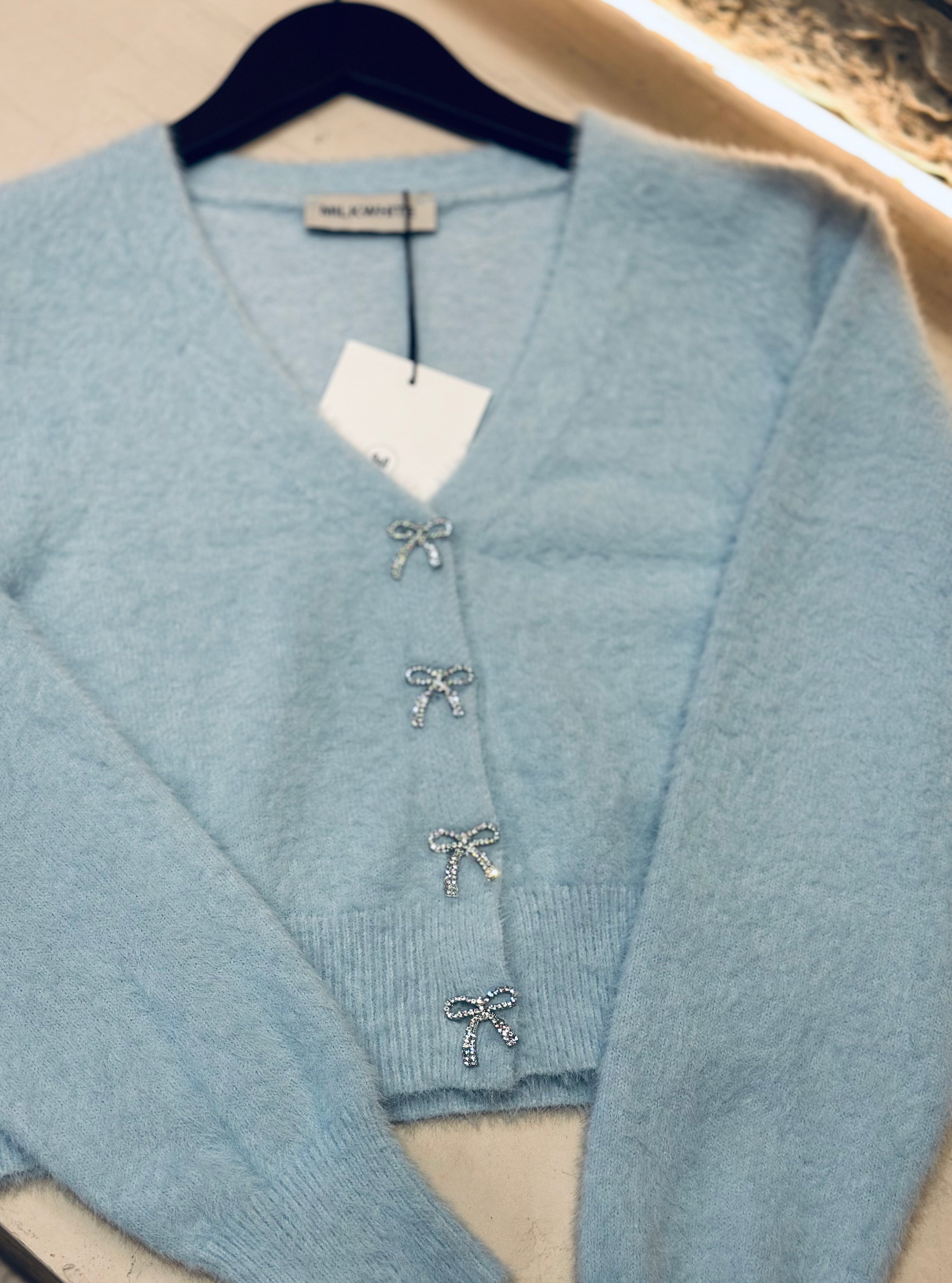 MILKWHITE CARDIGAN BABY BLUE