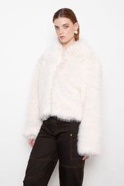 MALLORY ORELLIA OFF WHITE FAUX FUR