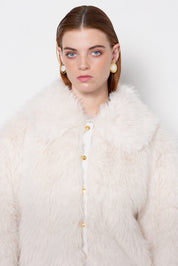 MALLORY ORELLIA OFF WHITE FAUX FUR