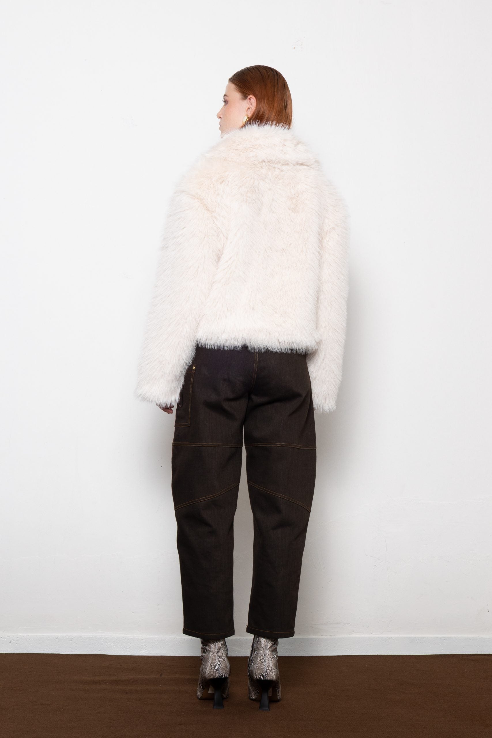 MALLORY ORELLIA OFF WHITE FAUX FUR