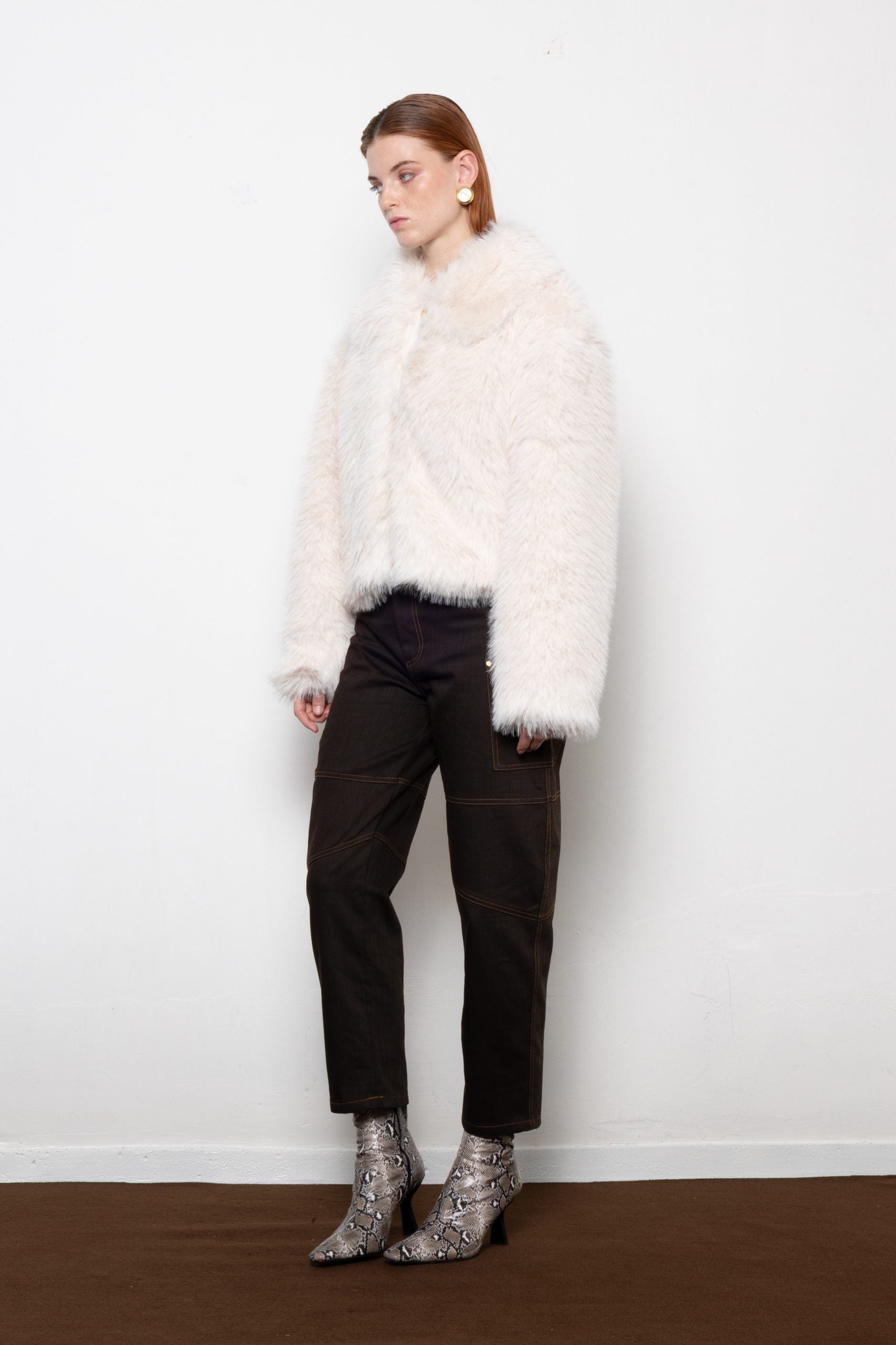 MALLORY ORELLIA OFF WHITE FAUX FUR