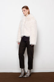 MALLORY ORELLIA OFF WHITE FAUX FUR