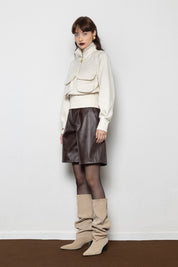 MALLORY CACTUS BROWN SHORTS