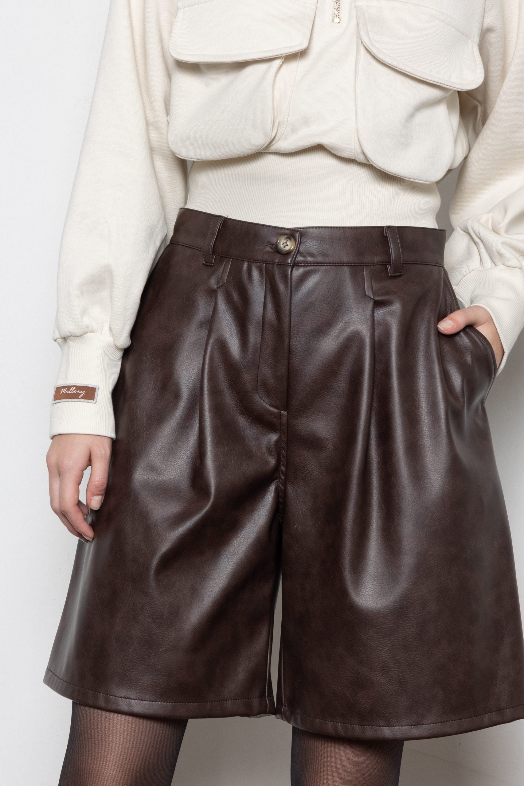 MALLORY CACTUS BROWN SHORTS