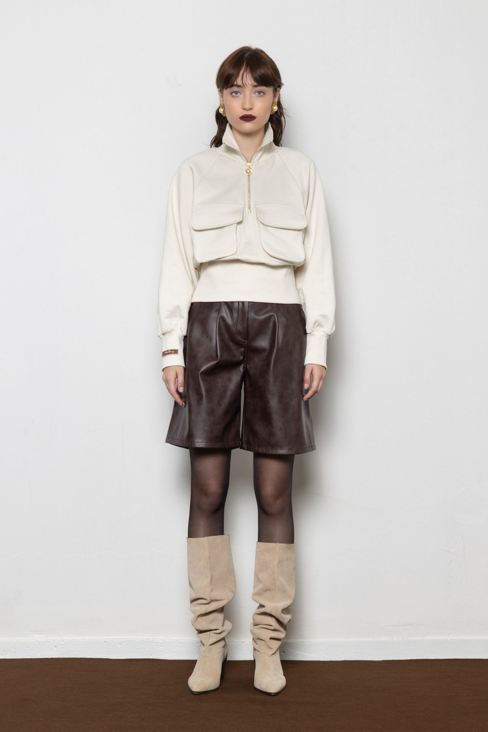 MALLORY CACTUS BROWN SHORTS