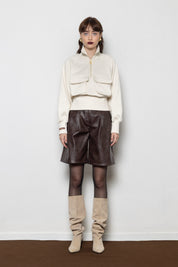 MALLORY CACTUS BROWN SHORTS