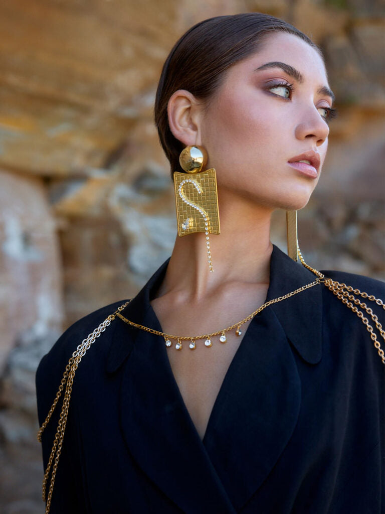 CHAOS EARRINGS (GOLD)