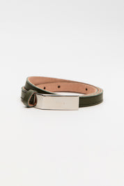 REMY KHAKI LEATHER BELT