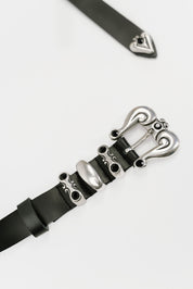 TEREZA BLACK LEATHER BELT