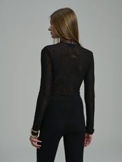 ORIETTA BLACK BODYSUIT